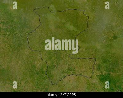 Kemo, prefecture of Central African Republic. Low resolution satellite map Stock Photo