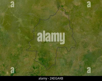 Ouaka, prefecture of Central African Republic. Low resolution satellite map Stock Photo