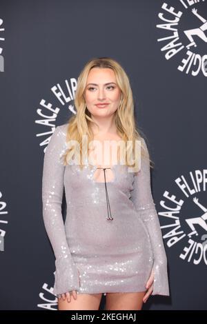 Amelia Dimoldenberg attends the opening of Flipper's Roller Boogie