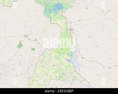 Extreme-Nord, region of Cameroon. Open Street Map Stock Photo