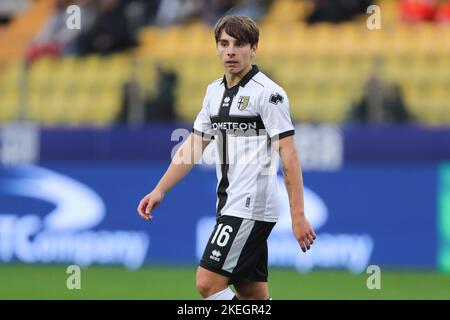 Ennio Tardini stadium, Parma, Italy, November 12, 2022, Adrian Bernabe' (Parma Calcio)  during  Parma Calcio vs AS Cittadella - Italian soccer Serie B match Stock Photo