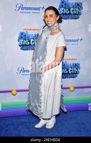 Traci Paige Johnson attends premiere of Blue's Big City Adventure at Regal Union Square in New