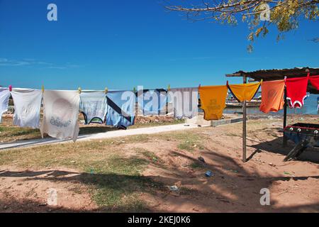 River port in Ziguinchor, South Senegal, West Africa Stock Photo