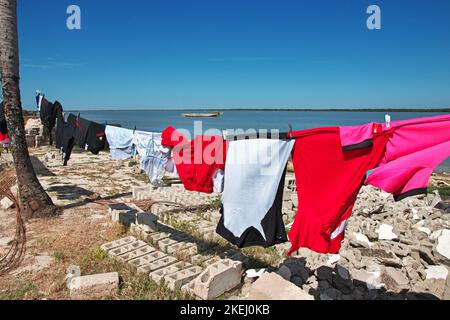 River port in Ziguinchor, South Senegal, West Africa Stock Photo