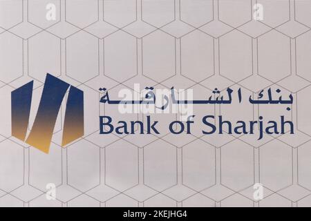 Bank of Sharjah, Abu Dhabi, United Arab Emirates Stock Photo