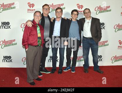 Los Angeles, USA. 13th Nov, 2022. Scott Schwartz, Zach Ward, Peter Billingsley, RD Robb and Ian Petrella walking the red carpet at the Warner Brothers and HBO Max Special Outdoor Screening of “A Christmas Story Christmas” at The Autry Museum at Griffith Park in Los Angeles, CA on November 12, 2022. (Photo By Scott Kirkland/Sipa USA) Credit: Sipa USA/Alamy Live News Stock Photo