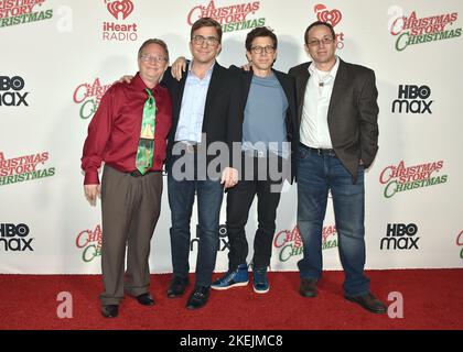 Los Angeles, USA. 13th Nov, 2022. Scott Schwartz, Peter Billingsley, RD Robb and Ian Petrella walking the red carpet at the Warner Brothers and HBO Max Special Outdoor Screening of “A Christmas Story Christmas” at The Autry Museum at Griffith Park in Los Angeles, CA on November 12, 2022. (Photo By Scott Kirkland/Sipa USA) Credit: Sipa USA/Alamy Live News Stock Photo