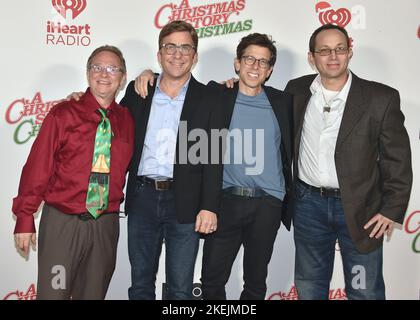 Los Angeles, USA. 13th Nov, 2022. Scott Schwartz, Peter Billingsley, RD Robb and Ian Petrella walking the red carpet at the Warner Brothers and HBO Max Special Outdoor Screening of “A Christmas Story Christmas” at The Autry Museum at Griffith Park in Los Angeles, CA on November 12, 2022. (Photo By Scott Kirkland/Sipa USA) Credit: Sipa USA/Alamy Live News Stock Photo