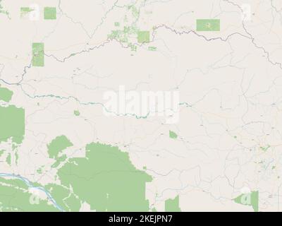 BasUele, province of Democratic Republic of the Congo. Elevation map