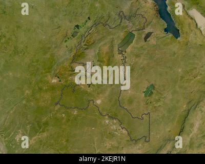 Haut-Katanga, province of Democratic Republic of the Congo. Low resolution satellite map Stock Photo