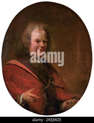 Herman Boerhaave (1668-1738), Dutch botanist, chemist, Christian humanist, and physician, portrait painting in oil on canvas by Aert de Gelder, 1722 Stock Photo
