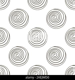 Cute pattern with sweets. Round Coloring lollipops seamless pattern. Candies. Print for cloth design, textile, fabric Stock Vector