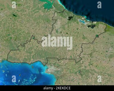 Las Tunas, province of Cuba. High resolution satellite map Stock Photo