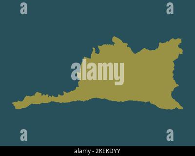 Santiago de Cuba, province of Cuba. Solid color shape Stock Photo