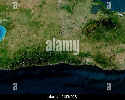 Santiago de Cuba, province of Cuba. Low resolution satellite map Stock Photo