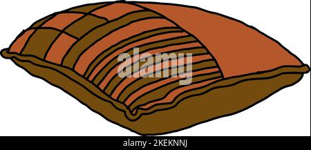 Pile of Pillows Vector : Cozy Comfort in Digital Design Stock Vector