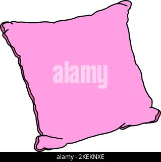 Pile of Pillows Vector : Cozy Comfort in Digital Design Stock Vector
