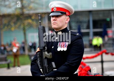 Newcastle, UK. 13th Nov 2022. 13/11/2022 Remembrance Sunday Parade, Newcastle, England Stock Photo