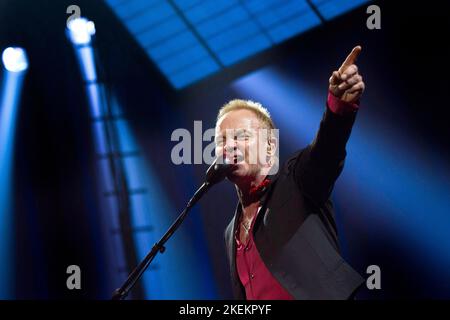 Sting in concert in Het Gelredome Arnhem Holland at the Symphonica in Rosso. 2010. vvbvanbree fotografie. Stock Photo