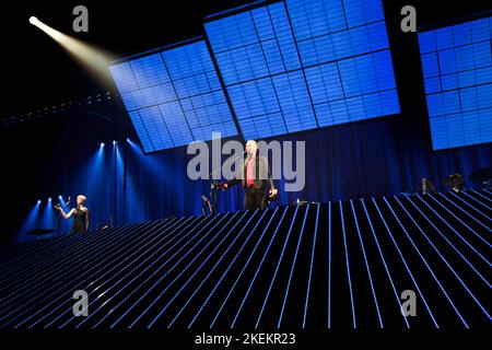 Sting in concert in Het Gelredome Arnhem Holland at the Symphonica in Rosso. 2010. vvbvanbree fotografie. Stock Photo