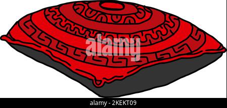 Pile of Pillows Vector : Cozy Comfort in Digital Design Stock Vector
