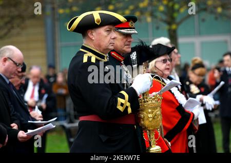 Newcastle, UK. 13th Nov 2022. 13/11/2022 Remembrance Sunday Parade, Newcastle, England Stock Photo