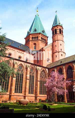 Mainz, Germany - April 14, 2013: beautiful dome in Mainz Stock Photo