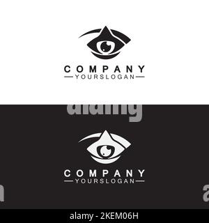 Eye drop logo icon design template Stock Vector