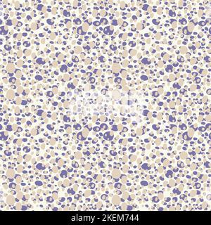 Abstract modern dalmatian fur seamless pattern. Animals trendy background. Beige and white decorative vector illustration for print, card, postcard Stock Vector