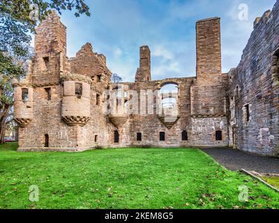 This is the 15th century ruins of the Bishop's and Earl's Palace near St Magnus's cathedral in Kirkwall on Orkney, built by Patrick Earl of Orkney