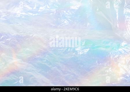 Pastic material. Rainbow background. Eco Concept. Stock Photo