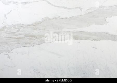 Statuario - natural marble stone, photo of slab. Texture in light white classic color for stylish officee. Matt grunge pattern, floor, 3d ceramic wall Stock Photo