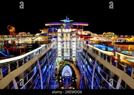 The Wonder of the Seas, the largest cruise ship in the world in 2022 ...