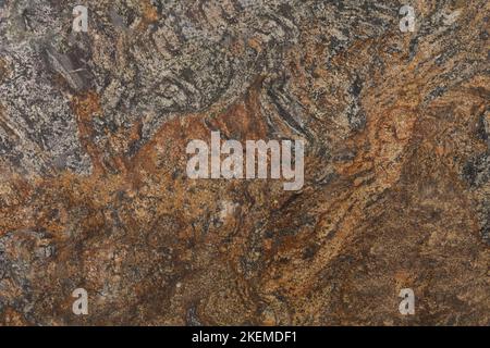 Magma gold - natural granite stone texture, photo of slab. luxury dark Italian material pattern for perfect exterior home design decoration, cool Stock Photo
