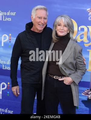 Drake Hogestyn and Deidre Hall arriving at the 'Days of Our Lives' Day of Days 2022 Fan Event held at the J.W. Marriott at LA LIVE in Los Angeles, CA on November 12, 2022. © Janet Gough / AFF-USA.COM Stock Photo