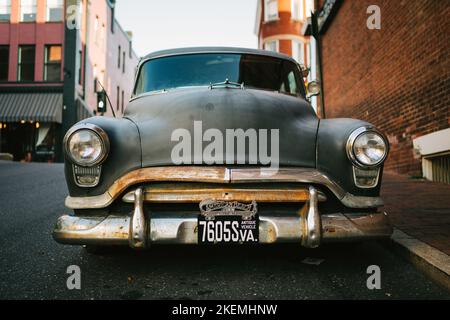 Vintage car, Staunton, Virginia Stock Photo