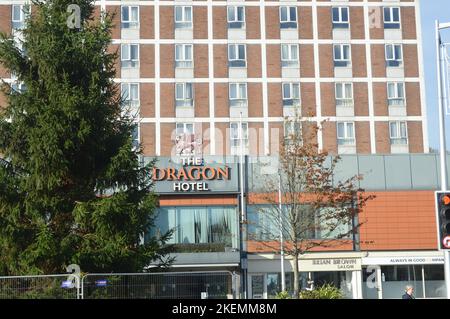 The Dragon Hotel in Swansea city center. Wales the United Kingdom