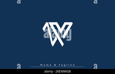 Alphabet letters Initials Monogram logo ZM , MZ Stock Vector