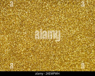 Golden sparkling shiny glitter. Design pattern texture for decoration and design of Christmas, New Year, xmas gift card or other holiday pictures Stock Photo