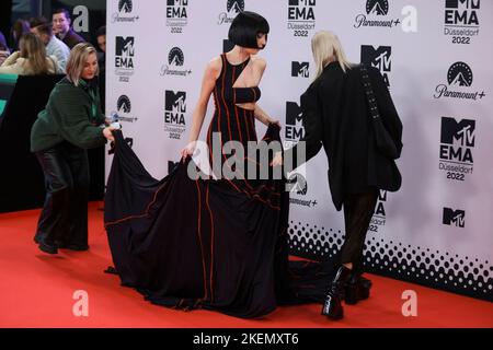 Domiziana Gibbels attends the 2022 MTV Europe Music Awards (EMAs) at