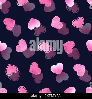 Seamless with black hearts on white background Stock Illustration by  ©hibrida13 #5249871