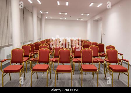 Conference room with chairs Stock Photo