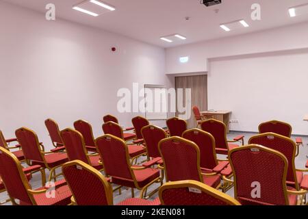Conference room with chairs Stock Photo