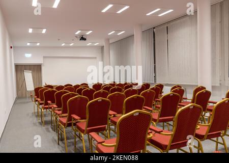 Conference room with chairs Stock Photo