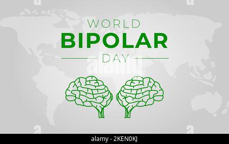 World Bipolar Day Illustration Design Stock Vector