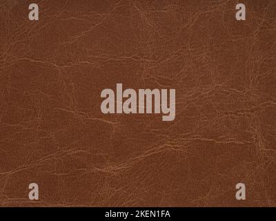 Brown leather texture with design lines. Pattern use as wallpaper or backdrop luxury event, design upholstered furniture, clothing. Genuine leather Stock Photo