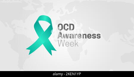 OCD Awareness Week Background Illustration Stock Vector