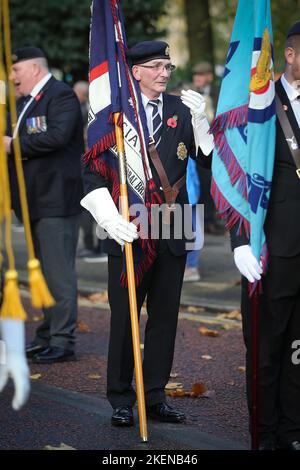 Remembrance Sunday 2022 The Cenotaph, Hamilton Square, Birkenhead Sunday 13th November 2022 Pic by Chris Stading Stock Photo