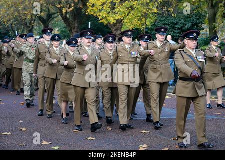 Remembrance Sunday 2022 The Cenotaph, Hamilton Square, Birkenhead Sunday 13th November 2022 Pic by Chris Stading Stock Photo