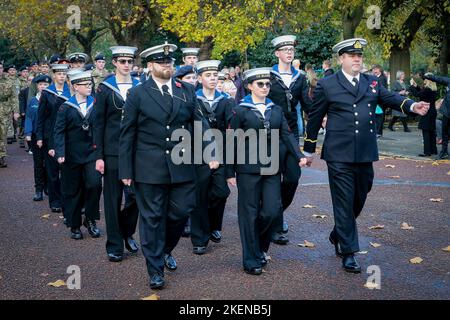 Remembrance Sunday 2022 The Cenotaph, Hamilton Square, Birkenhead Sunday 13th November 2022 Pic by Chris Stading Stock Photo